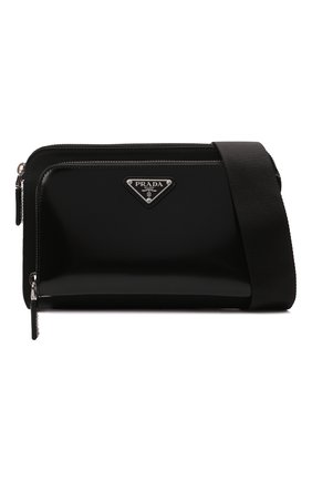 Мужская сумка PRADA черного цвета, арт. 2VH130-789-F0002-OOO | Фото 5 (Ремень/цепочка: На ремешке; Материал: Текстиль; Размер: small)