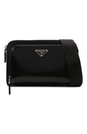 Мужская сумка PRADA черного цвета по цене 170000 руб., арт. 2VH130-789-F0002-OOO | Фото 5 Мужская сумка PRADA черного цвета, арт. 2VH130-789-F0002-OOO | Фото 5 (Ремень/цепочка: На ремешке; Материал: Текстиль; Размер: small)