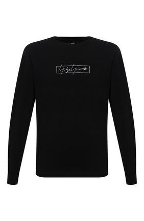Мужская хлопковый лонгслив YOHJI YAMAMOTO черного цвета по цене 22300 руб., арт. HX-T83-984 | Фото 1 Мужская хлопковый лонгслив YOHJI YAMAMOTO черного цвета, арт. HX-T83-984 | Фото 1 (Рукава: Длинные; Материал внешний: Хлопок; Длина (для топов): Стандартные; Принт: С принтом; Стили: Панк)