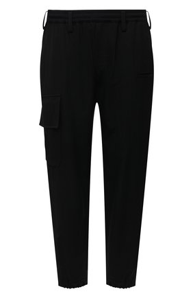 Мужские шерстяные джоггеры YOHJI YAMAMOTO черного цвета по цене 71900 руб., арт. HX-P02-140 | Фото 1 Мужские шерстяные джоггеры YOHJI YAMAMOTO черного цвета, арт. HX-P02-140 | Фото 1 (Материал внешний: Шерсть; Длина (брюки, джинсы): Стандартные; Силуэт М (брюки): Джоггеры; Стили: Минимализм)