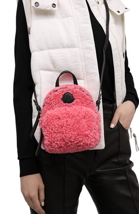 Женский рюкзак kilia small MONCLER розового цвета, арт. G2-09B-5L600-00-54AM6 | Фото 2 (Материал: Текстиль; Стили: Кэжуэл; Ремень/цепочка: На ремешке; Размер: mini)