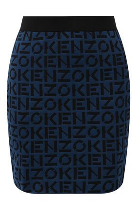 Женская юбка KENZO синего цвета по цене 19700 руб., арт. FB62JU6363SC | Фото 1 Женская юбка KENZO синего цвета, арт. FB62JU6363SC | Фото 1 (Материал внешний: Хлопок, Синтетический материал; Длина Ж (юбки, платья, шорты): Мини; Женское Кросс-КТ: Юбка-одежда; Кросс-КТ: Трикотаж; Стили: Спорт-шик)