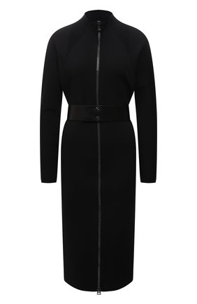 Женское платье из вискозы TOM FORD черного цвета по цене 240500 руб., арт. ACK271-YAX133 | Фото 1 Женское платье из вискозы TOM FORD черного цвета, арт. ACK271-YAX133 | Фото 1 (Рукава: Длинные; Длина Ж (юбки, платья, шорты): Миди; Материал внешний: Вискоза; Женское Кросс-КТ: Платье-одежда; Стили: Кэжуэл; Случай: Повседневный)