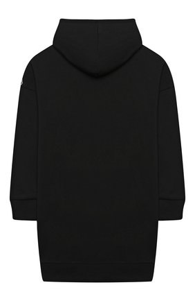 Детское удлиненное худи MONCLER черного цвета по цене 27300 руб., арт. G2-954-8I730-10-809B3/12-14A | Фото 2 Детское удлиненное худи MONCLER черного цвета, арт. G2-954-8I730-10-809B3/12-14A | Фото 2 (Материал внешний: Хлопок; Рукава: Длинные; Ростовка одежда: 12 лет | 152 см, 16 лет | 164 см)