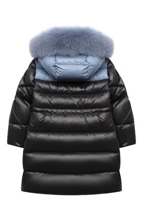 Детское пуховое пальто hyame MONCLER синего цвета по цене 71300 руб., арт. G2-954-1C546-12-68950/4-6A | Фото 2 Детское пуховое пальто hyame MONCLER синего цвета, арт. G2-954-1C546-12-68950/4-6A | Фото 2 (Материал утеплителя: Пух и перо; Материал внешний: Синтетический материал; Материал подклада: Синтетический материал; Рукава: Длинные; Девочки Кросс-КТ: Пуховик-верхняя одежда; Кросс-КТ: Сезон: зима; Ростовка одежда: 4 года | 104 см, 5 лет | 110 см, 6 лет | 116 см)