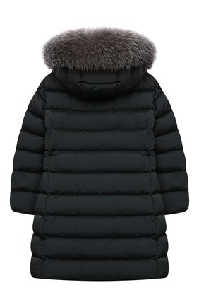Детское пуховое пальто abelle MONCLER ENFANT темно-зеленого цвета по цене 77900 руб., арт. G2-954-1C520-12-68352/8-10A | Фото 2 Детское пуховое пальто abelle MONCLER ENFANT темно-зеленого цвета, арт. G2-954-1C520-12-68352/8-10A | Фото 2 (Материал внешний: Синтетический материал; Материал подклада: Синтетический материал; Материал утеплителя: Пух и перо; Девочки Кросс-КТ: Пуховик-верхняя одежда; Рукава: Длинные; Кросс-КТ: Сезон: зима; Ростовка одежда: 8 лет | 128 см)