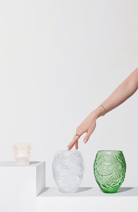 Ваза feuilles LALIQUE зеленого цвета по цене 105000 руб., арт. 10745600 | Фото 2 Ваза feuilles LALIQUE зеленого цвета, арт. 10745600 | Фото 2
