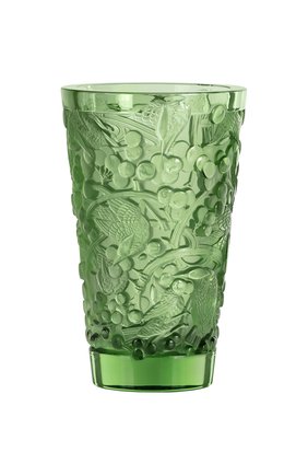 Ваза merles raisins LALIQUE зеленого цвета по цене 221000 руб., арт. 10732400 | Фото 1 Ваза merles raisins LALIQUE зеленого цвета, арт. 10732400 | Фото 1