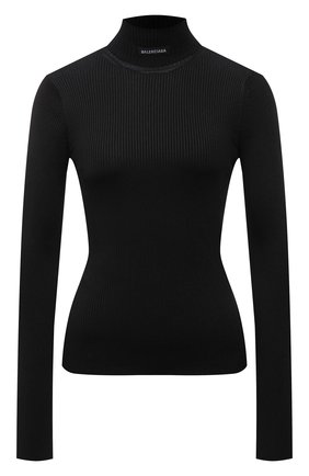 Женская водолазка BALENCIAGA черного цвета по цене 62950 руб., арт. 675344/T6193 | Фото 1 Женская водолазка BALENCIAGA черного цвета, арт. 675344/T6193 | Фото 1 (Рукава: Длинные; Длина (для топов): Стандартные; Материал внешний: Синтетический материал; Женское Кросс-КТ: Водолазка-одежда; Стили: Спорт-шик)