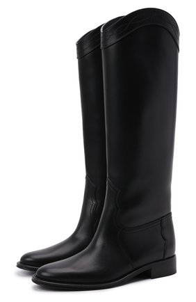 Женские кожаные сапоги kate 30 SAINT LAURENT черного цвета по цене 113000 руб., арт. 669093/18T00 | Фото 1 Женские кожаные сапоги kate 30 SAINT LAURENT черного цвета, арт. 669093/18T00 | Фото 1 (Каблук высота: Низкий; Подошва: Плоская; Высота голенища: Высокие; Материал внутренний: Натуральная кожа; Каблук тип: Устойчивый)