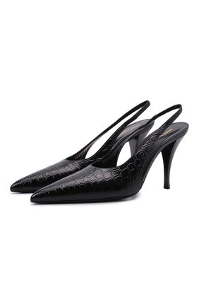 Женские кожаные туфли SAINT LAURENT черного цвета по цене 499500 тенге, арт. 670677/2YZ00 | Фото 1 Женские кожаные туфли SAINT LAURENT черного цвета, арт. 670677/2YZ00 | Фото 1 (Каблук высота: Высокий; Материал внутренний: Натуральная кожа; Подошва: Плоская; Каблук тип: Шпилька; Материал внешний: Кожа)