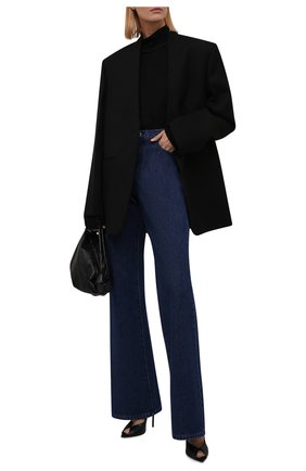 Женские джинсы RAF SIMONS темно-синего цвета по цене 49950 руб., арт. 212-W300-10031 | Фото 2 Женские джинсы RAF SIMONS темно-синего цвета, арт. 212-W300-10031 | Фото 2 (Материал внешний: Хлопок; Длина (брюки, джинсы): Удлиненные; Кросс-КТ: Деним; Детали: Потертости; Силуэт Ж (брюки и джинсы): Расклешенные; Стили: Кэжуэл)