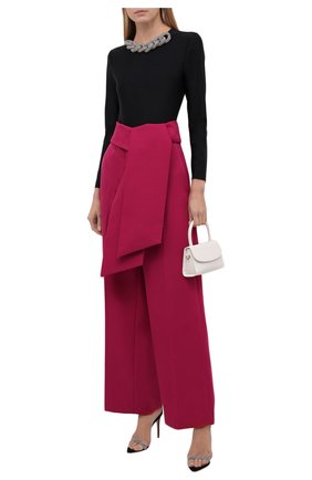 Женские шерстяные брюки LANVIN фуксия цвета по цене 92250 руб., арт. RW-TR0034-5028-H21 | Фото 2 Женские шерстяные брюки LANVIN фуксия цвета, арт. RW-TR0034-5028-H21 | Фото 2 (Материал внешний: Шерсть; Длина (брюки, джинсы): Стандартные; Женское Кросс-КТ: Брюки-одежда; Силуэт Ж (брюки и джинсы): Широкие; Стили: Романтичный; Одежда: Одежда)