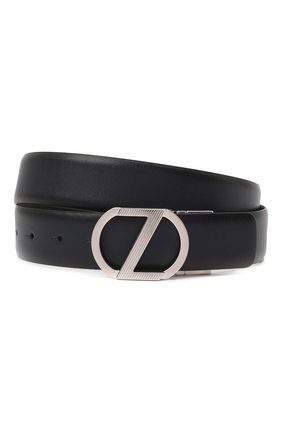 Мужской кожаный ремень Z ZEGNA темно-синего цвета по цене 32650 руб., арт. BRIA1A/J1104C | Фото 1 Мужской кожаный ремень Z ZEGNA темно-синего цвета, арт. BRIA1A/J1104C | Фото 1 (Случай: Формальный)