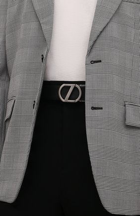 Мужской кожаный ремень Z ZEGNA темно-синего цвета по цене 32650 руб., арт. BRIA1A/J1104C | Фото 2 Мужской кожаный ремень Z ZEGNA темно-синего цвета, арт. BRIA1A/J1104C | Фото 2 (Случай: Формальный)