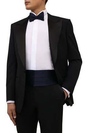 Мужской шелковый камербанд ERMENEGILDO ZEGNA темно-синего цвета по цене 16450 руб., арт. Z2D60T/5S7 | Фото 2 Мужской шелковый камербанд ERMENEGILDO ZEGNA темно-синего цвета, арт. Z2D60T/5S7 | Фото 2 (Материал: Шелк, Текстиль)