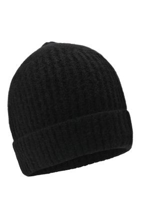 Мужская шерстяная шапка ISABEL BENENATO черного цвета, арт. UK17F21 | Фото 1 (Материал: Шерсть, Текстиль; Кросс-КТ: Трикотаж)