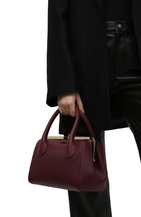 Женская сумка joyce large CHLOÉ бордового цвета, арт. CHC21WS459F46 | Фото 2 (Размер: large; Материал: Натуральная кожа; Сумки-технические: Сумки top-handle, Сумки через плечо)