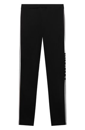 Детские хлопковые леггинсы BALMAIN черного цвета по цене 16750 руб., арт. 6P6200 | Фото 2 Детские хлопковые леггинсы BALMAIN черного цвета, арт. 6P6200 | Фото 2 (Материал внешний: Хлопок; Случай: Повседневный; Девочки Кросс-КТ: Леггинсы-одежда; Ростовка одежда: 12 лет | 152 см)
