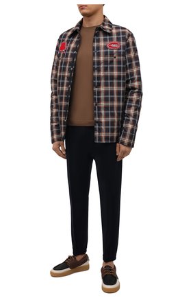 Мужские брюки DRIES VAN NOTEN темно-синего цвета по цене 56300 руб., арт. 212-020927-3034 | Фото 2 Мужские брюки DRIES VAN NOTEN темно-синего цвета, арт. 212-020927-3034 | Фото 2 (Материал внешний: Синтетический материал, Шерсть; Длина (брюки, джинсы): Стандартные; Стили: Кэжуэл; Случай: Повседневный)