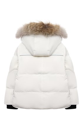 Детская пуховая куртка snowy owl CANADA GOOSE белого цвета по цене 48450 руб., арт. 4599K | Фото 2 Детская пуховая куртка snowy owl CANADA GOOSE белого цвета, арт. 4599K | Фото 2 (Материал внешний: Синтетический материал; Материал утеплителя: Пух и перо; Материал подклада: Синтетический материал; Рукава: Длинные; Кросс-КТ: Сезон: зима)