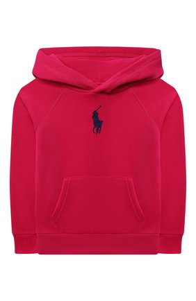 Детский хлопковое худи POLO RALPH LAUREN фуксия цвета по цене 7995 руб., арт. 313850677 | Фото 1 Детский хлопковое худи POLO RALPH LAUREN фуксия цвета, арт. 313850677 | Фото 1 (Материал внешний: Хлопок, Синтетический материал; Рукава: Длинные)