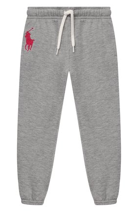 Детские хлопковые джоггеры POLO RALPH LAUREN серого цвета по цене 6265 руб., арт. 311854719 | Фото 1 Детские хлопковые джоггеры POLO RALPH LAUREN серого цвета, арт. 311854719 | Фото 1 (Материал внешний: Синтетический материал, Хлопок)