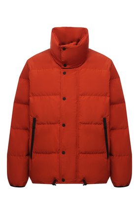 Мужская пуховая куртка DSQUARED2 оранжевого цвета, арт. S71AN0298/S53353 | Фото 1 (Материал внешний: Синтетический материал; Рукава: Длинные; Длина (верхняя одежда): Короткие; Материал подклада: Синтетический материал; Материал утеплителя: Пух и перо; Кросс-КТ: Куртка; Мужское Кросс-КТ: пуховик-короткий; Стили: Кэжуэл)
