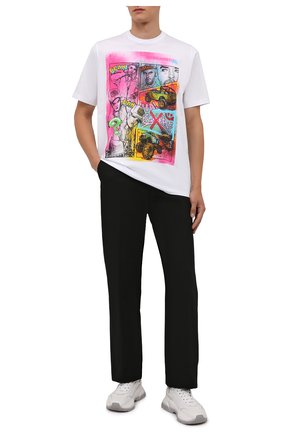 Мужская хлопковая футболка DSQUARED2 белого цвета по цене 29050 руб., арт. S71GD1102/S23009 | Фото 2 Мужская хлопковая футболка DSQUARED2 белого цвета, арт. S71GD1102/S23009 | Фото 2 (Материал внешний: Хлопок; Рукава: Короткие; Длина (для топов): Стандартные; Принт: С принтом; Стили: Гранж)