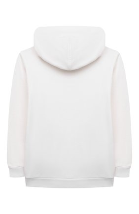 Детский хлопковое худи BALENCIAGA белого цвета по цене 23100 руб., арт. 682145/TLV84 | Фото 2 Детский хлопковое худи BALENCIAGA белого цвета, арт. 682145/TLV84 | Фото 2 (Рукава: Длинные; Материал внешний: Хлопок)