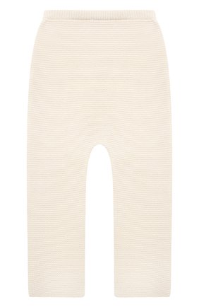 Детский комплект из пуловера и брюк BABY T белого цвета, арт. 21AI150C/1M-12M | Фото 5 (Кросс-КТ НВ: Костюм; Материал внешний: Шерсть; Рукава: Длинные)