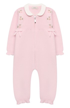 Детский шерстяной комбинезон BABY T розового цвета по цене 14950 руб., арт. 21AI111TZ/18M-3A | Фото 1 Детский шерстяной комбинезон BABY T розового цвета, арт. 21AI111TZ/18M-3A | Фото 1