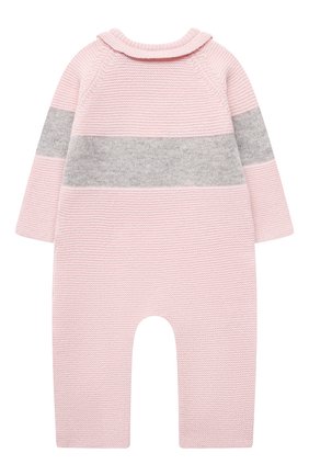 Детский шерстяной комбинезон BABY T розового цвета по цене 11550 руб., арт. 21AI151T/18M-3A | Фото 2 Детский шерстяной комбинезон BABY T розового цвета, арт. 21AI151T/18M-3A | Фото 2 (Рукава: Длинные; Материал внешний: Шерсть)