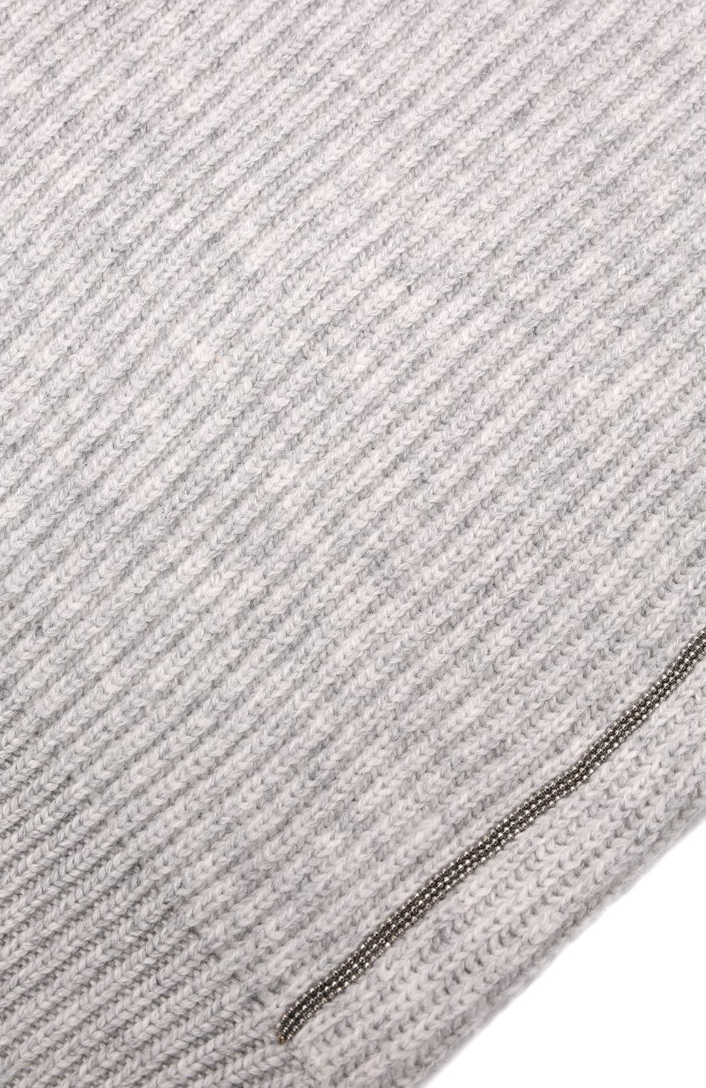 Детского кашемировая шапка-балаклава BRUNELLO CUCINELLI светло-серого цвета, арт. B12M70399C | Фото 3 (Материал: Текстиль, Кашемир, Шерсть)