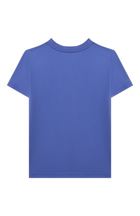 Детская хлопковая футболка POLO RALPH LAUREN голубого цвета по цене 3805 руб., арт. 321853790 | Фото 2 Детская хлопковая футболка POLO RALPH LAUREN голубого цвета, арт. 321853790 | Фото 2 (Материал внешний: Хлопок; Рукава: Короткие)