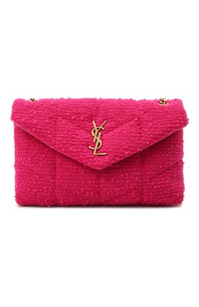 Женская сумка puffer mini SAINT LAURENT фуксия цвета по цене 103500 руб., арт. 620333/2RL27 | Фото 1 Женская сумка puffer mini SAINT LAURENT фуксия цвета, арт. 620333/2RL27 | Фото 1 (Размер: mini; Ремень/цепочка: На ремешке; Материал: Текстиль; Сумки-технические: Сумки через плечо)