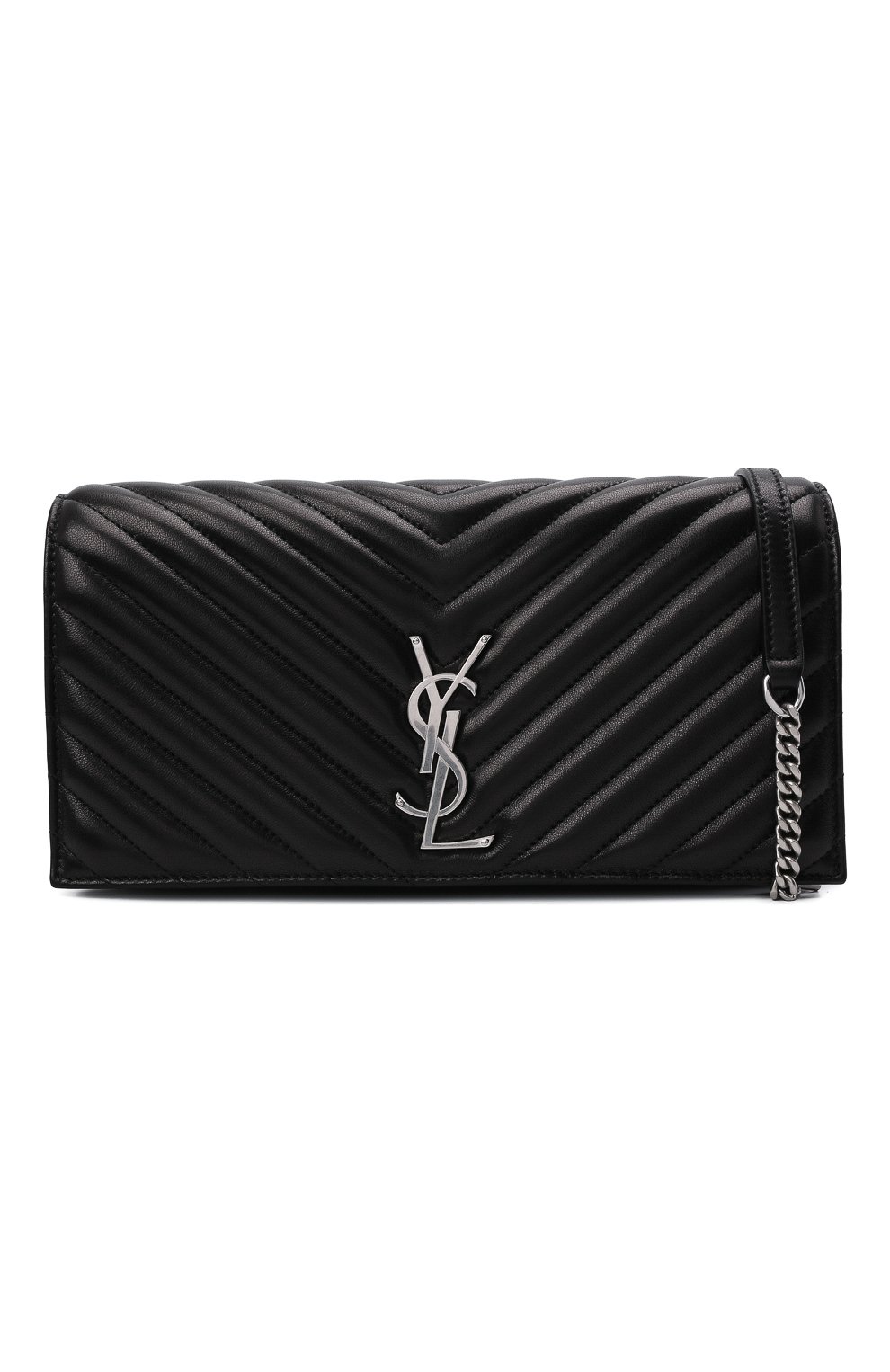 Женский клатч kate supple SAINT LAURENT черного цвета по цене 169000 руб., арт. 660618/1ELX6 | Фото 6 Женский клатч kate supple SAINT LAURENT черного цвета, арт. 660618/1ELX6 | Фото 6 (Размер: medium; Материал: Натуральная кожа; Женское Кросс-КТ: Клатч-клатчи)