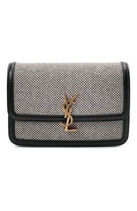 Женская сумка solferino ysl lock SAINT LAURENT черно-белого цвета по цене 183000 руб., арт. 634305/25E1W | Фото 1 Женская сумка solferino ysl lock SAINT LAURENT черно-белого цвета, арт. 634305/25E1W | Фото 1 (Размер: small; Материал: Текстиль; Сумки-технические: Сумки через плечо)