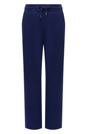 Женские хлопковые брюки DRIES VAN NOTEN синего цвета по цене 23250 руб., арт. 212-011112-3608 | Фото 1 Женские хлопковые брюки DRIES VAN NOTEN синего цвета, арт. 212-011112-3608 | Фото 1 (Материал внешний: Хлопок; Женское Кросс-КТ: Брюки-одежда; Стили: Спорт-шик; Силуэт Ж (брюки и джинсы): Прямые; Длина (брюки, джинсы): Стандартные)
