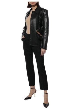 Женские шерстяные брюки DRIES VAN NOTEN черного цвета по цене 51700 руб., арт. 212-010918-3135 | Фото 2 Женские шерстяные брюки DRIES VAN NOTEN черного цвета, арт. 212-010918-3135 | Фото 2 (Длина (брюки, джинсы): Стандартные; Материал внешний: Шерсть; Материал подклада: Вискоза; Женское Кросс-КТ: Брюки-одежда; Стили: Кэжуэл; Силуэт Ж (брюки и джинсы): Прямые)
