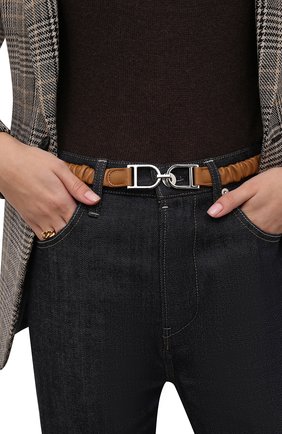 Женский кожаные ремень JIL SANDER бежевого цвета по цене 45700 руб., арт. JSWT800436-WTS01046 | Фото 2 Женский кожаные ремень JIL SANDER бежевого цвета, арт. JSWT800436-WTS01046 | Фото 2 (Кросс-КТ: Тонкие)
