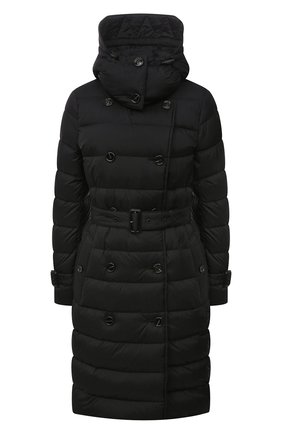 Женский пуховик BURBERRY черного цвета по цене 115000 руб., арт. 8044680 | Фото 1 Женский пуховик BURBERRY черного цвета, арт. 8044680 | Фото 1 (Рукава: Длинные; Материал утеплителя: Пух и перо; Материал внешний: Синтетический материал; Длина (верхняя одежда): До середины бедра; Материал подклада: Синтетический материал; Стили: Кэжуэл; Кросс-КТ: Пуховик)