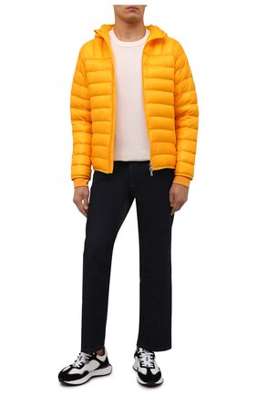 Мужская пуховая куртка 2 moncler 1952 MONCLER GENIUS оранжевого цвета, арт. G2-092-1A000-19-595B1 | Фото 2 (Материал утеплителя: Пух и перо; Длина (верхняя одежда): Короткие; Рукава: Длинные; Материал внешний: Синтетический материал; Материал подклада: Синтетический материал; Кросс-КТ: Куртка; Мужское Кросс-КТ: пуховик-короткий; Стили: Спорт-шик)