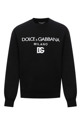 Мужской хлопковый свитшот DOLCE & GABBANA черного цвета по цене 56750 руб., арт. G9WI3Z/FU7DU | Фото 1 Мужской хлопковый свитшот DOLCE & GABBANA черного цвета, арт. G9WI3Z/FU7DU | Фото 1 (Материал внешний: Хлопок; Длина (для топов): Стандартные; Рукава: Длинные; Мужское Кросс-КТ: свитшот-одежда; Принт: С принтом; Стили: Кэжуэл)