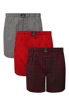 Мужские комплект из трех боксеров POLO RALPH LAUREN красного цвета по цене 5220 руб., арт. 714830273/006 | Фото 1 Мужские комплект из трех боксеров POLO RALPH LAUREN красного цвета, арт. 714830273/006 | Фото 1 (Кросс-КТ: бельё; Мужское Кросс-КТ: Трусы)