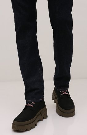Мужские кожаные ботинки mon corp MONCLER черного цвета, арт. G2-09A-4F710-00-02SY1 | Фото 2 (Материал внутренний: Натуральная кожа; Мужское Кросс-КТ: Ботинки-обувь, Хайкеры-обувь; Каблук высота: Высокий; Подошва: Массивная; Материал внешний: Кожа; Материал утеплителя: Без утеплителя; Региональные ограничения белый список (Axapta Mercury): RU)