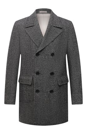 Мужской шерстяное пальто CORNELIANI темно-серого цвета по цене 129000 руб., арт. 881502-1812123/90 | Фото 1 Мужской шерстяное пальто CORNELIANI темно-серого цвета, арт. 881502-1812123/90 | Фото 1 (Материал внешний: Шерсть; Длина (верхняя одежда): До середины бедра; Рукава: Длинные; Материал подклада: Вискоза; Стили: Кэжуэл; Мужское Кросс-КТ: пальто-верхняя одежда)