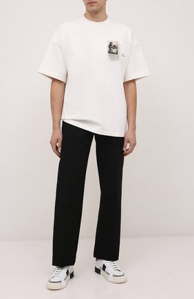 Мужские кожаные кеды 2zero DOLCE & GABBANA белого цвета по цене 59950 руб., арт. CS1863/A0838 | Фото 2 Мужские кожаные кеды 2zero DOLCE & GABBANA белого цвета, арт. CS1863/A0838 | Фото 2 (Материал внутренний: Натуральная кожа; Подошва: Массивная; Материал внешний: Кожа)