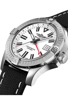 Мужские часы avenger automatic gmt 43 BREITLING бесцветного цвета по цене 341500 руб., арт. A32397101A1X2 | Фото 2 Мужские часы avenger automatic gmt 43 BREITLING бесцветного цвета, арт. A32397101A1X2 | Фото 2 (Механизм: Автомат; Материал корпуса: Сталь; Цвет циферблата: Белый)