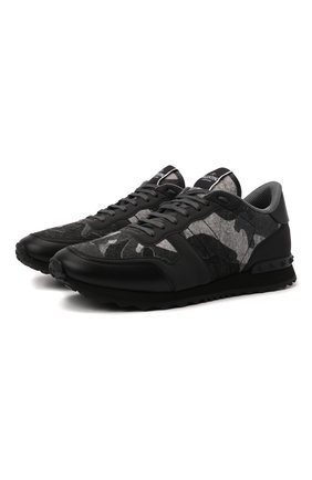 Мужские комбинированные кроссовки rockrunner VALENTINO темно-серого цвета по цене 71600 руб., арт. WY0S0723/RVL | Фото 1 Мужские комбинированные кроссовки rockrunner VALENTINO темно-серого цвета, арт. WY0S0723/RVL | Фото 1 (Материал внутренний: Текстиль; Подошва: Массивная; Материал внешний: Кожа; Материал утеплителя: Без утеплителя; Стили: Классический; Длина стельки: 25,0, 25,6, 26,0, 26,3, 26,6, 27,0, 27,3, 27,6, 28,0, 28,3, 28,6, 29,0, 29,6, 25,3)